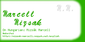 marcell mizsak business card
